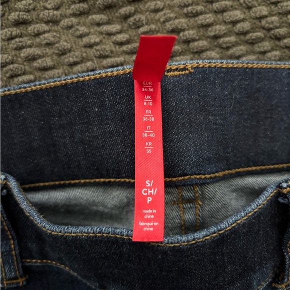 SPANX Dark Blue Flare Jeans - Picture 2 of 6